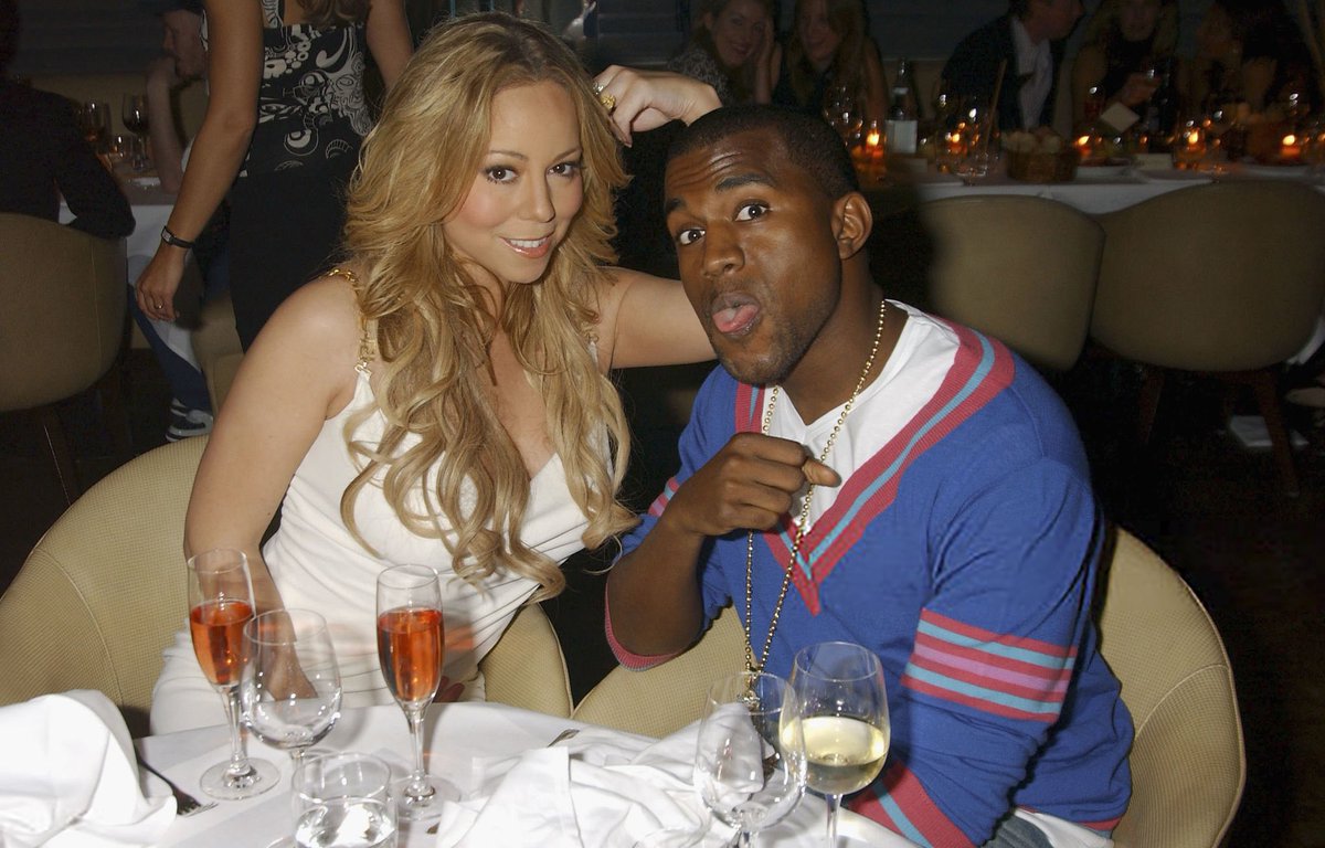 RT @PhotosOfKanye: Kanye West and Mariah Carey attend Versace relaunch event in London. (2005) https://t.co/bbtM7Te3qM