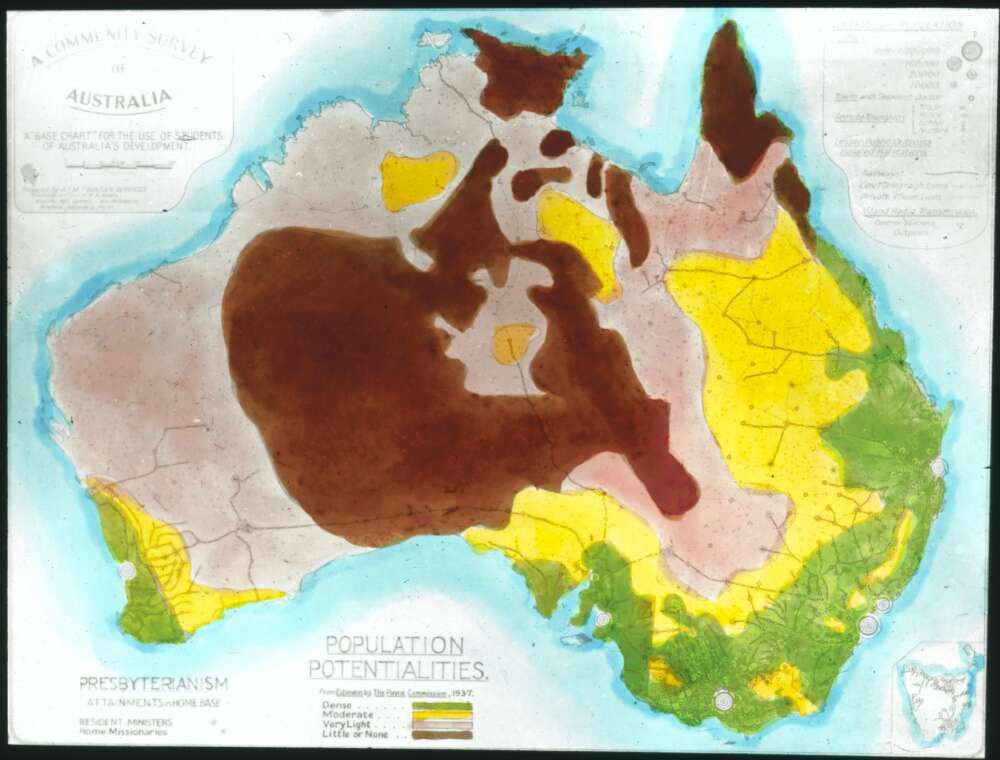 AustraliaMaps's tweet photo. Population potentialities of #Australia (1937)

https://t.co/wHlYJQnexF

#maps https://t.co/wqVJFql5HG