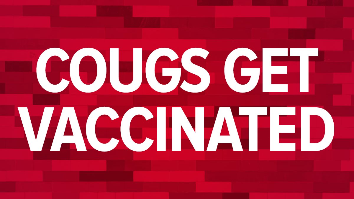 ❗Vaccination opportunity❗ Students - Cougar Health Services has extra doses of the #COVID19 vaccine for today. 

📅 Appointments are available until 4:20 pm this afternoon. Schedule by...

📞 Calling CHS (509-335-3575) OR 
💻 Logging into the patient portal. #WSU #GoCougs