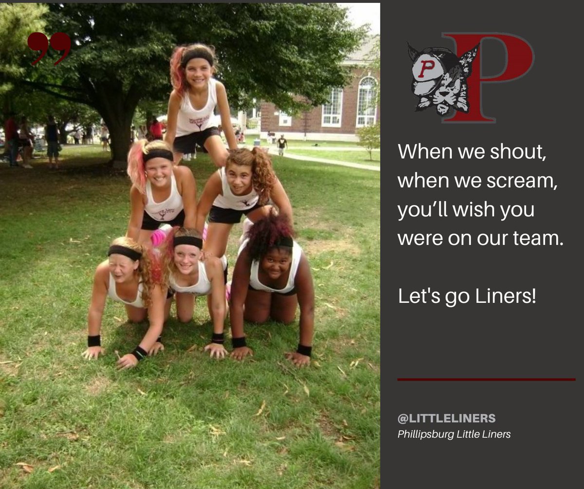 LittleLiners's tweet photo. When we shout, when we scream, you'll wish you were on our team! #phillipsburgnj #littleliners #FridayVibes https://t.co/WJqKyA80se