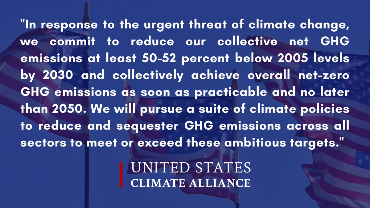 Hawaiʻi State Energy Office (@energyhawaiigov) on Twitter photo NEW: <a href="/USClimate/">U.S. Climate Alliance</a> Alliance commits to achieving net-zero emissions no later than 2050 & will reduce collective GHG emissions at least 50-52% below 2005 levels by 2030 in support to U.S. NDC.
MORE: bit.ly/Alliance-2030-…
#USClimateActionWeek #WinTheFuture #ClimateAction NEW: <a href="/USClimate/">U.S. Climate Alliance</a> Alliance commits to achieving net-zero emissions no later than 2050 & will reduce collective GHG emissions at least 50-52% below 2005 levels by 2030 in support to U.S. NDC.
MORE: bit.ly/Alliance-2030-…
#USClimateActionWeek #WinTheFuture #ClimateAction