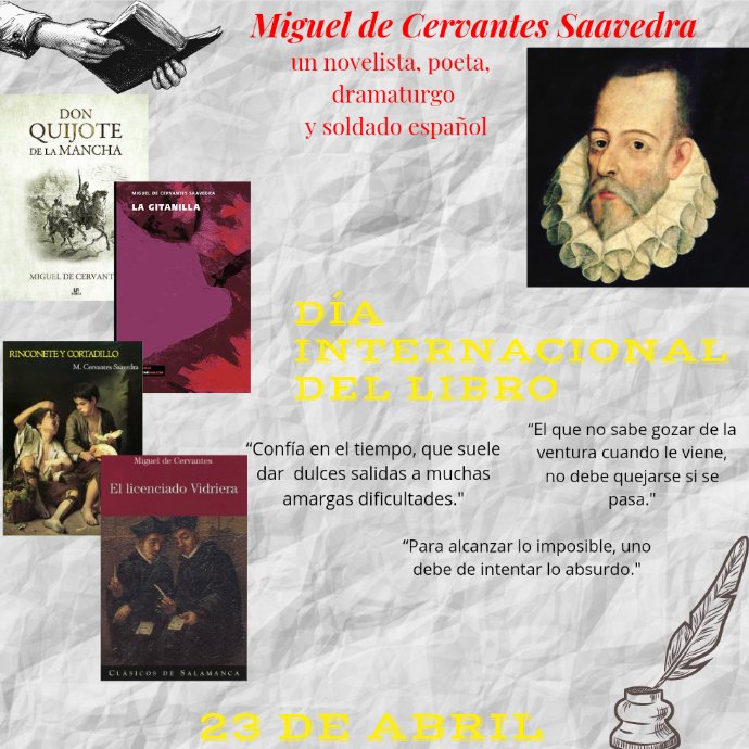 TadeoTllez5's tweet photo. 23 de abril ( Día internacional del libro)
“ En algún lugar de un libro hay una frase esperándonos para darle un sentido a la existencia." ✍🏼📚
#4AMARH #LasLetrasUnen #PRONAFOLECB188 https://t.co/P7FnXyxcL7