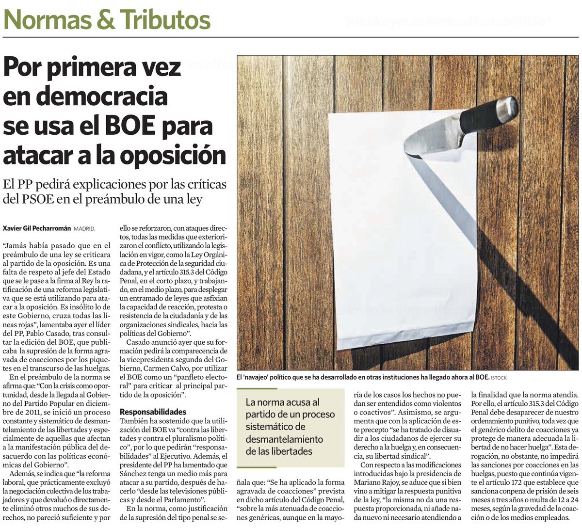 Una falta de respeto que no tiene precedente . No se puede/debe utilizar el BOE para atacar al Gobierno anterior.