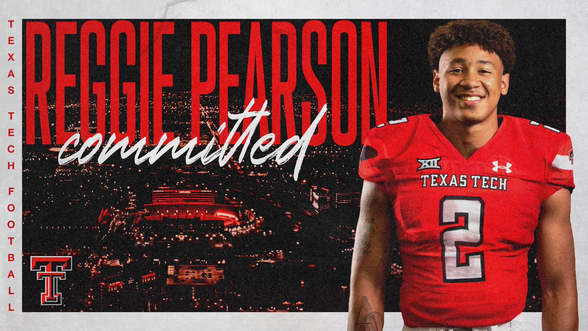 reggiepearson21's tweet image. First I want to thank The University of South Dakota for everything but I will be decommitting from South Dakota. I am extremely blessed to be offered and now recommitting to The Texas Tech University.👆🏽#Gunsup Go Red Raiders💯✝️