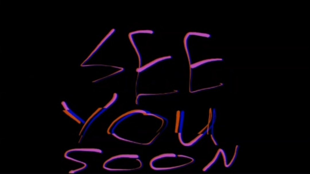- In the end of the screen, the enderman with the :] smile appears, with the crown. After that was showed, the "see you soon" screen is showed, with the text moving around. Also the end screen are glitching
