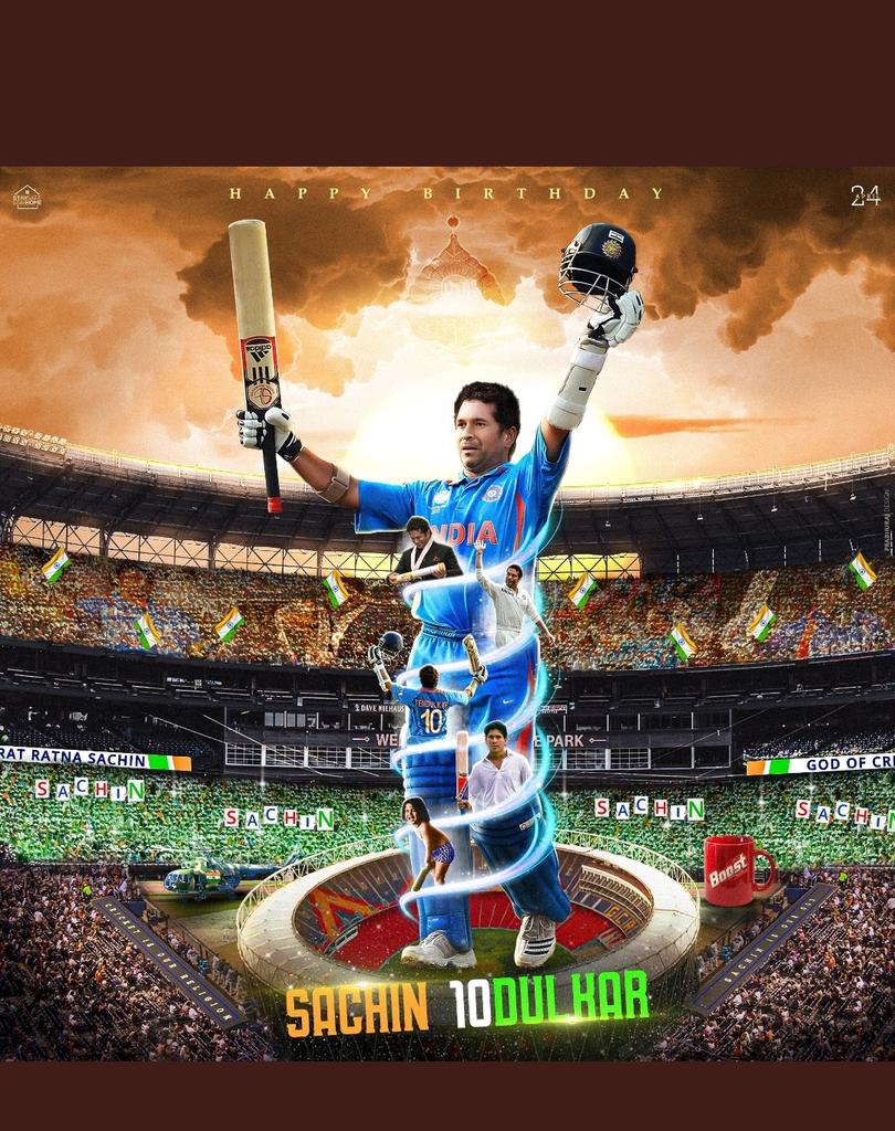 Wish you very Happy Birthday To God of cricket Sachin Tendulkar.  