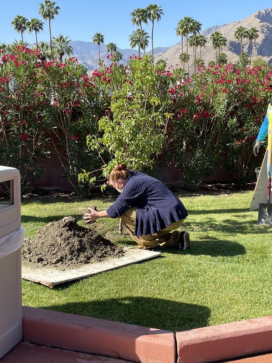 The Marquis Villas Team were overjoyed to give back to our beautiful planet by planting a Nectarine Tree! 🍑
 
 “When we honor the Earth, we honor ourselves” 🌿☀️ - L.M. Wilde #WorldEarthDay2021 #diamondresorts #employerofchoice #lifeatdiamond #marquisvillas <a href="/AlisonWickerham/">Alison Wickerham</a>