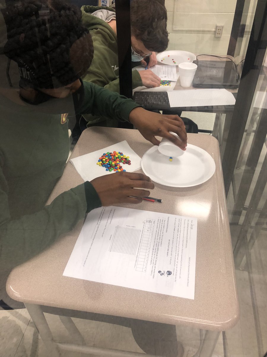 Miss_Levine_GSF's tweet photo. Learning about exponential growth and decay using M&Ms #gsftrojanstrong #horrymath https://t.co/dpa2aNTPys