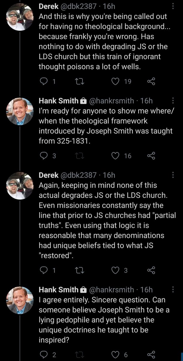 2. Many people got upset and tried to argue with him. Some members, some not members. Hank civilly responded, showed an openness to evidence that could prove him wrong and held people to high standards of logic and truth.
