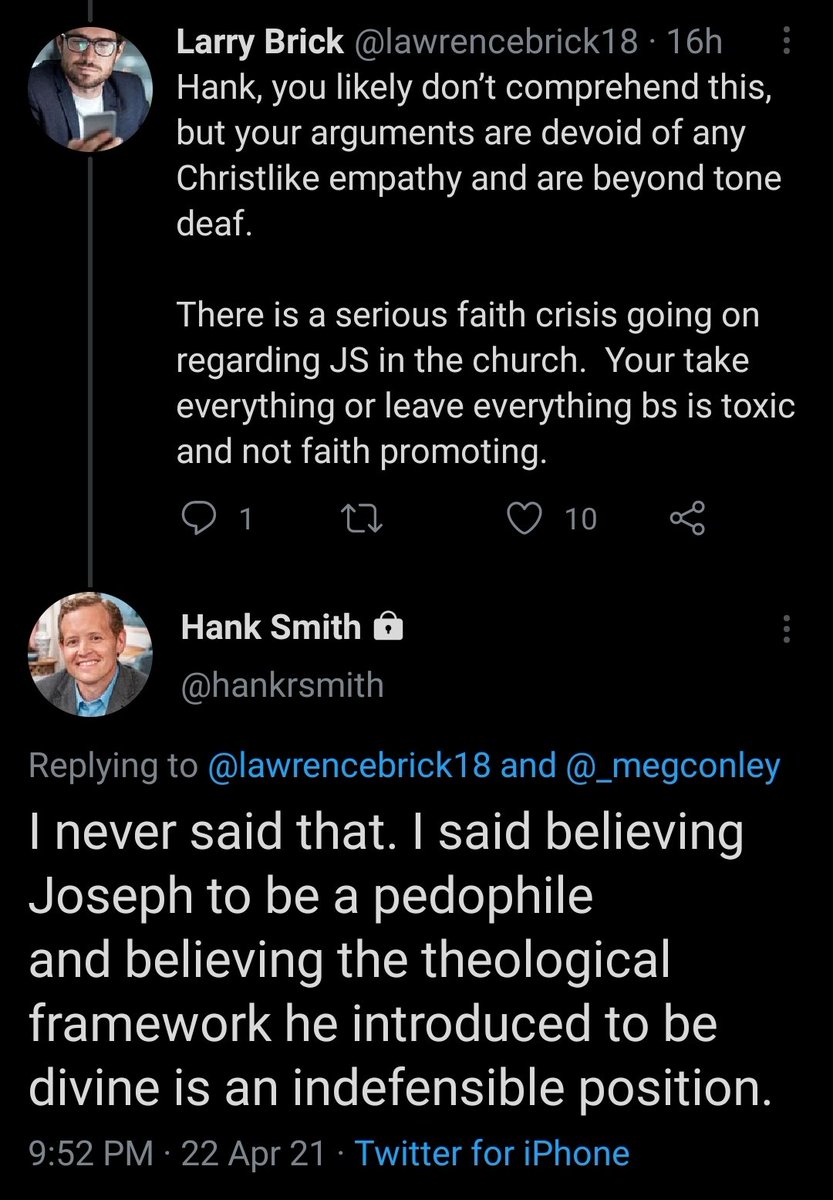 2. Many people got upset and tried to argue with him. Some members, some not members. Hank civilly responded, showed an openness to evidence that could prove him wrong and held people to high standards of logic and truth.