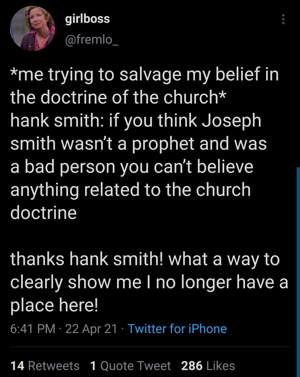 4. People who openly claim to not believe the church's foundational doctrines have a lot of words to say for Hank's actions.