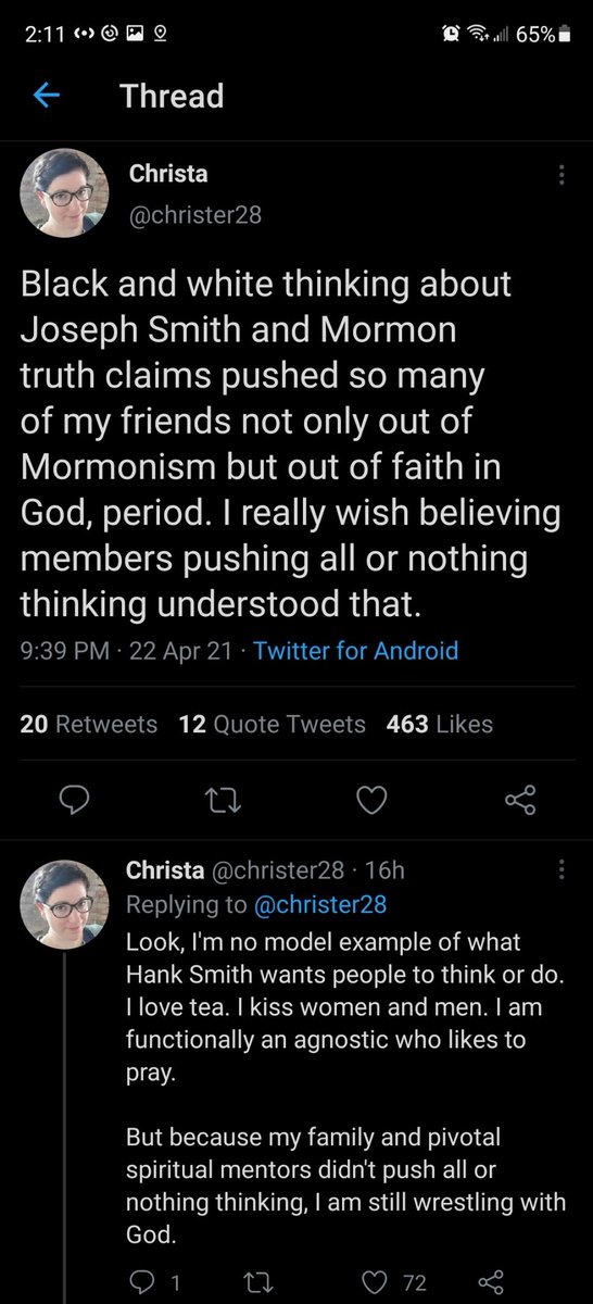 4. People who openly claim to not believe the church's foundational doctrines have a lot of words to say for Hank's actions.