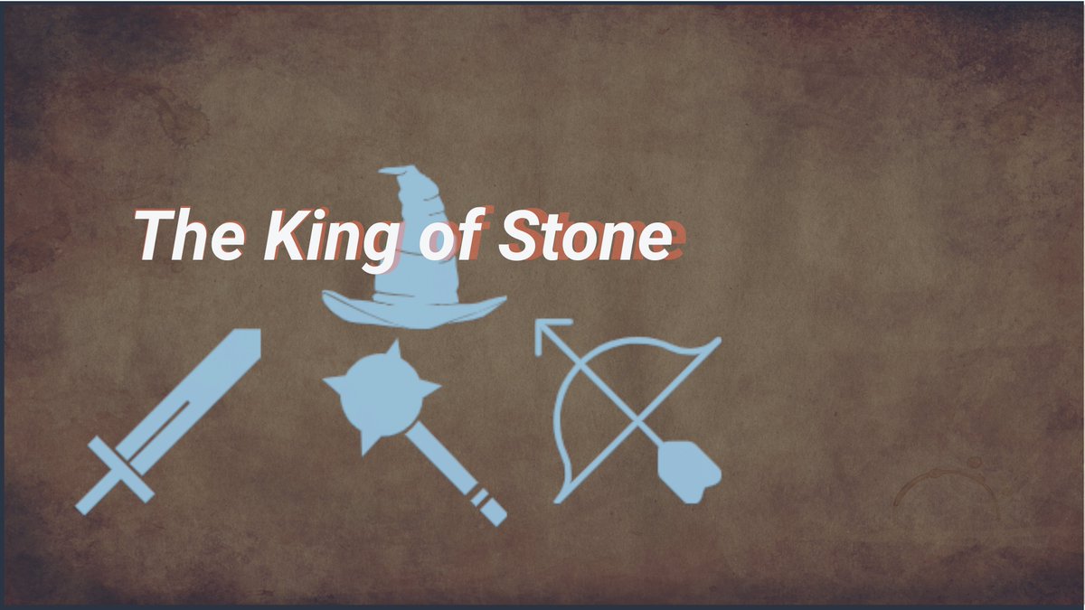 What do you guys think of my new game logo for my game #ThekingofStone!? #indiegame #gamedev #madewithunity