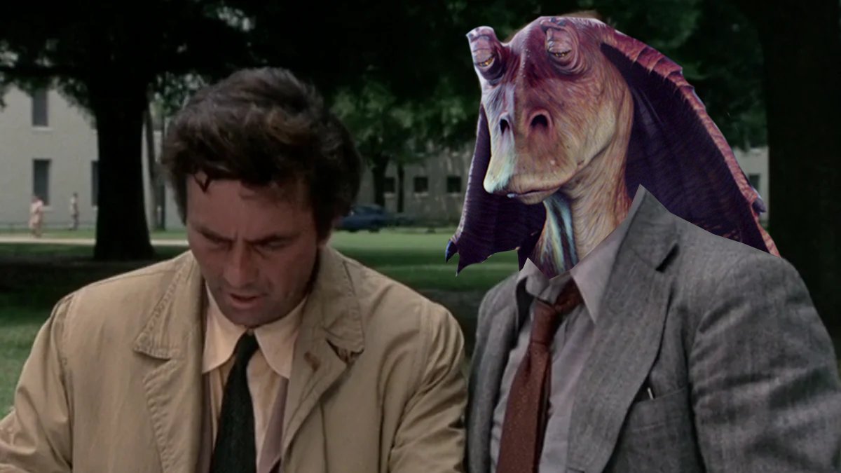 "Now I'm not trying to be cruel, Mr. Binks, but according to this there's no reason Chancellor Palpatine couldn't have done this without the emergency senatorial powers you granted him.""Yousa saying, meesa been tricksed?!""Yes Mr. Binks, I'm afraid so."