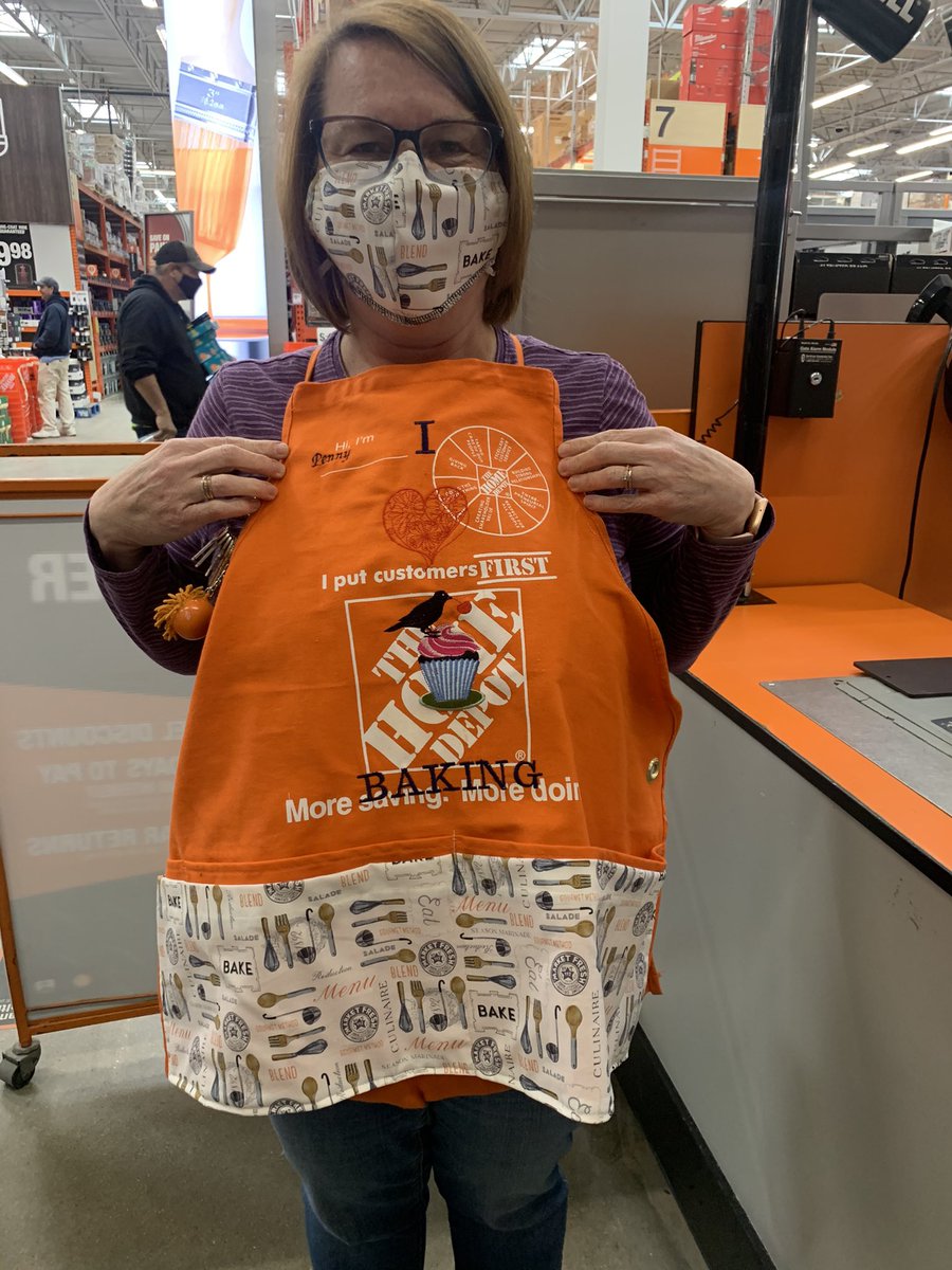 Nancy, our seamstress,  made this amazing apron for Penny, our baker. Such gifted ladies! Thank you for sharing your talents! #thougtfulness #weallhavegifts @JasonHatkowski @BrandonReinoehl @medjajo @kristenihd @PennyKissinger @sjpeto16 @bobsaniga @HouleHeather @kathyraglin840