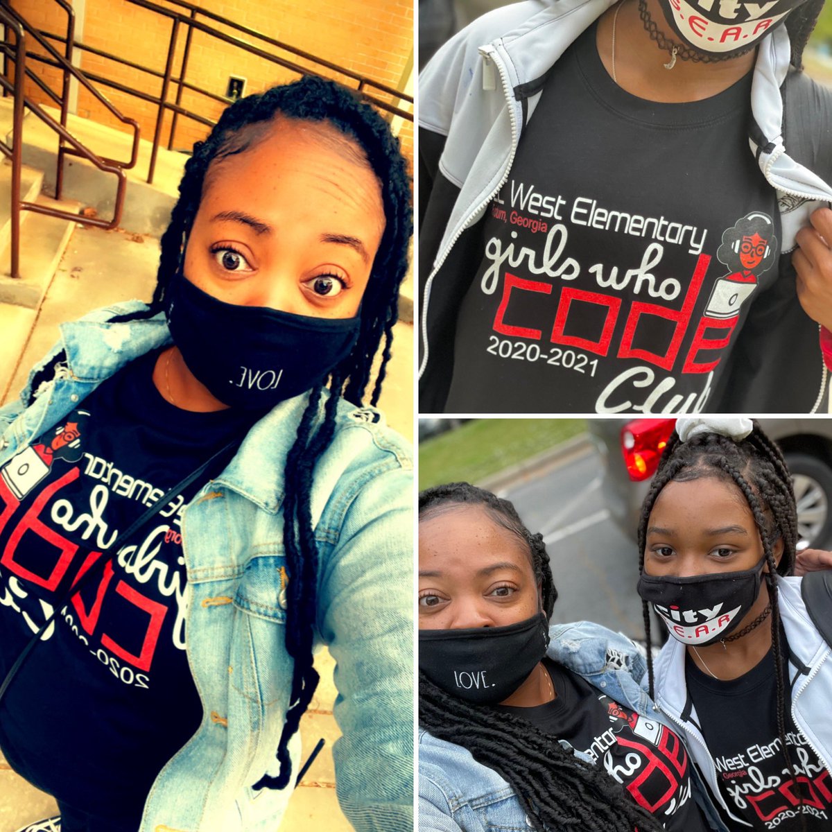 SmithTeaches2's tweet image. Twitter Family!!! Y’all watch out for our Girls Who Code!!! Love these girls ❤️🖤!! #TechLadies #TheyBringMeJoy😌 Mini @FCSVanguard members in the making 😂