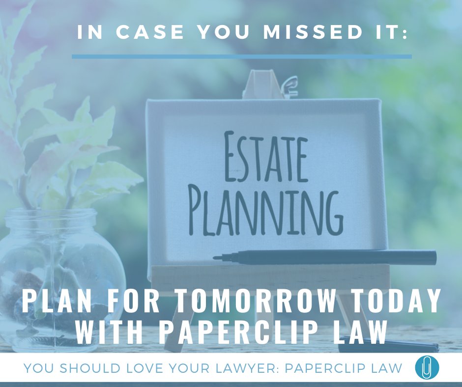 It’s completely normal to feel a little overwhelmed when thinking about your passing, but partnering with an experienced legal team like Paperclip Law makes it easy to plan with comfort and confidence, starting with 5 tips to start your estate plans: bit.ly/3dgr4Ig