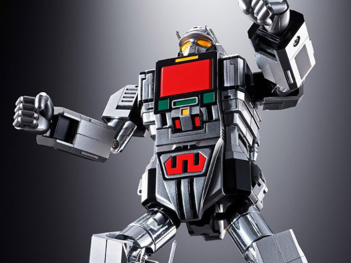 BandaiCollect's tweet photo. MegaBeast Investigator Juspion Soul of Chogokin GX-97 Combat Giant Daileon

Transforms from spaceship to robot form. Store Iron Wolf or Garbin inside and pose with the included mini figure of Juspion for a complete display. November 2021

#Daileon #MegaBeast #SoulofChogokin https://t.co/rRL5CdBwmr