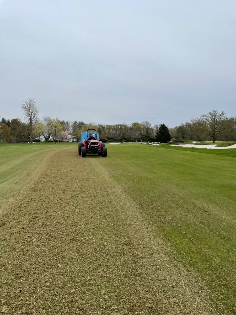 Busy week at Bedens Brook. Glad to be working with <a href="/GPIDrainage/">Golf Preservations</a> again! 4 greens down.