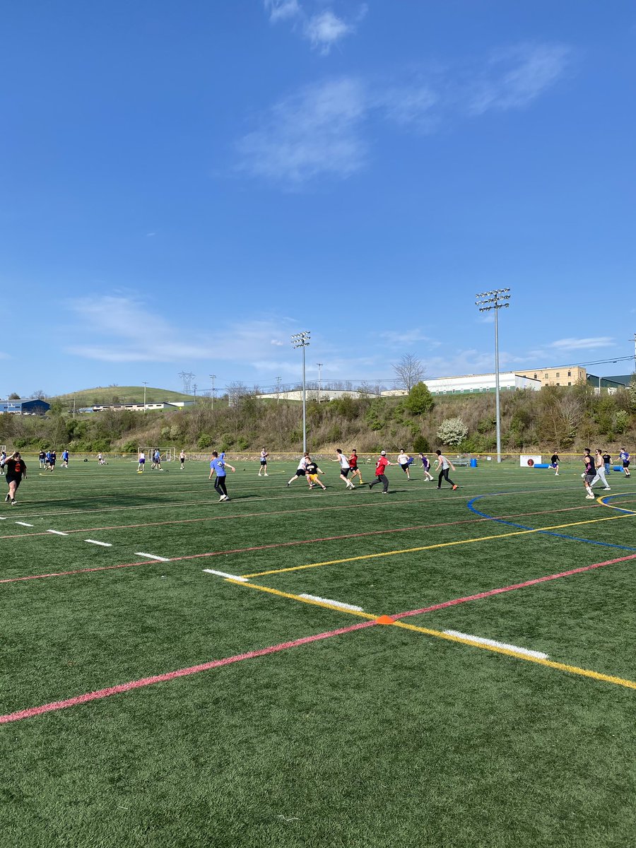 Good evening for a 7 on 7 brotherhood football tourney.