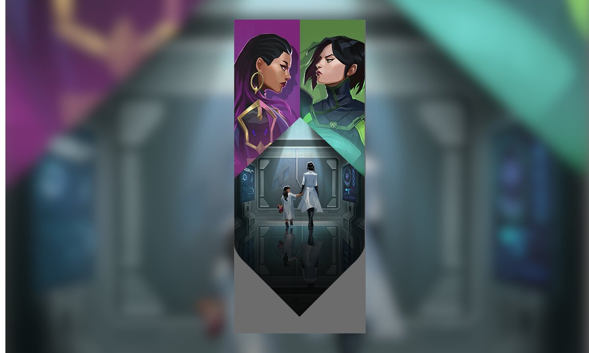  Lore cards! // Reyna VS Viper The new entry into the VERSUS line is probably the most interesting one out of the bunch. Is that Reyna? Is it her mysterious hermanita? Many possibilities here… 