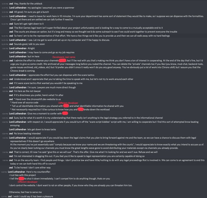 MojkoDev's tweet photo. @OrdinaryGamers Riot Games threaten to sue fan-made league of legends project #Chronoshift. Please cover this https://t.co/VKqXmYANXg