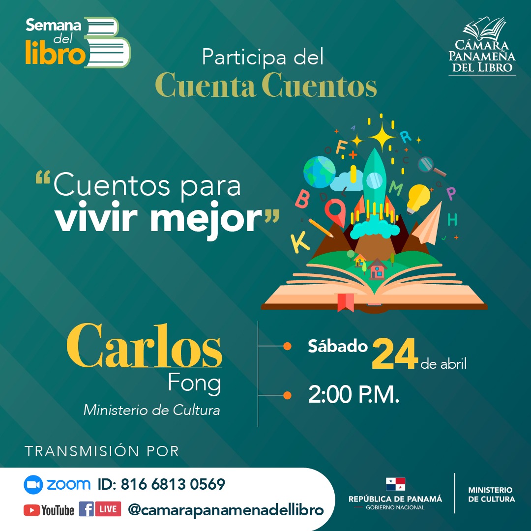 Carlos Fong, "apóstol" de la lectura. ¿Lo conoce como cuenta cuentos? Lo recomiendo.👌