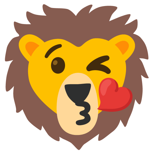 OK I didn't realise Google keyboard has built in lion emoji stickers now but here we are