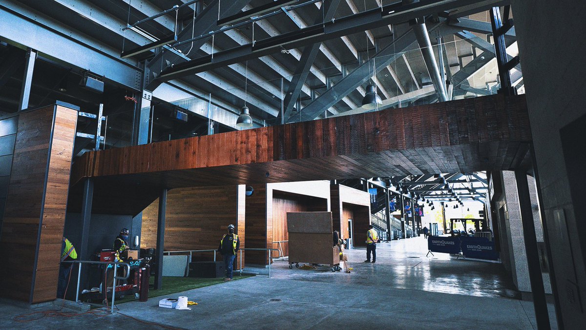 Our new bridge will give the players a new route to and from the pitch. The  fans will now have an open walkway in the concourse throughout their entire  visit at @PayPalPark.