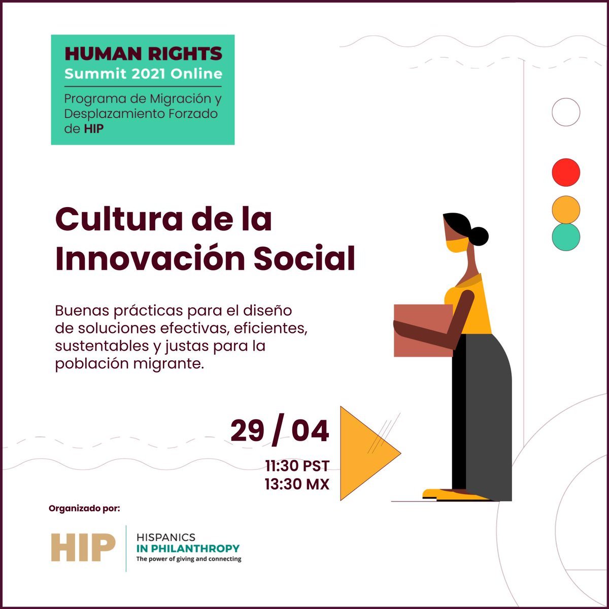 En 4 días... #HumanRightsSummit 📆 27, 28 y 29 de abril Talleres, paneles y conversatorios sobre #sostenibilidadfinanciera y #medicióndeimpacto para asegurar por más tiempo los servicios de tu organización hacia la población migrante. AGENDA COMPLETA: hrsummit.hiponline.org/agenda-1