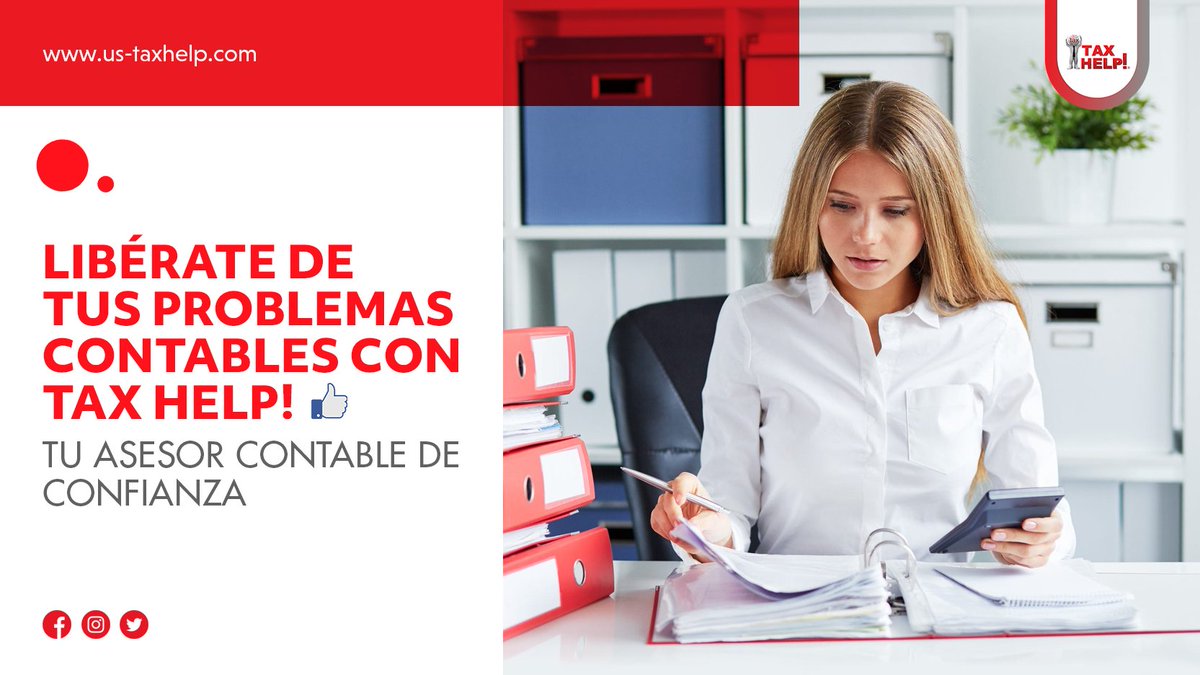 TaxHelpsUs's tweet photo. En TaxHelp te ayudamos con tus problemas contables
☎️Llámanos ahora: 919-925-3600

#TaxHelp #Contabilidad #ContabilidadPersonal #ContabilidadComercial #ContabilidadFinanciera #AccountingService #AccountingHelpService #PersonalAndCommercialAccountingAdvice #ContabilidadDeNegocio https://t.co/AHNwi2M830