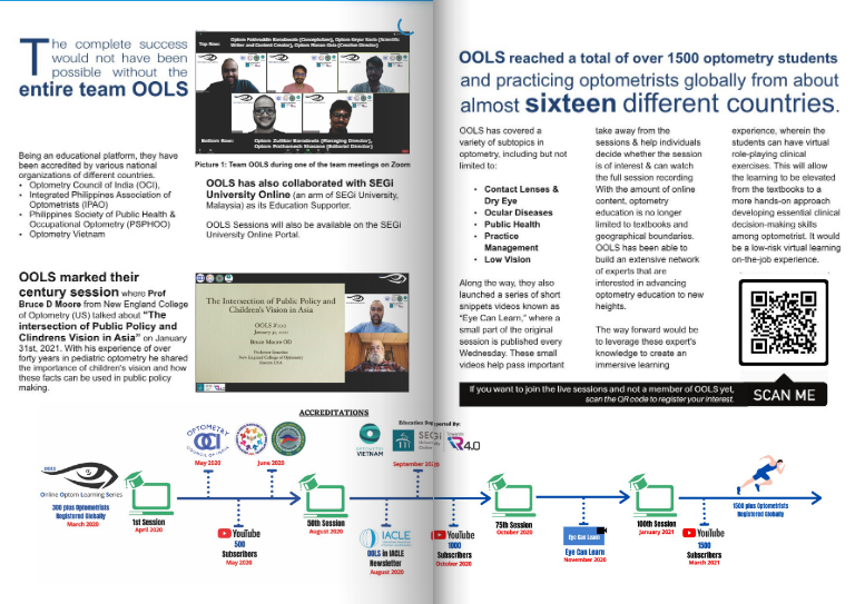 OpticianIndia's tweet photo. Online learning is now on the forefront. Online Optom Learning Series (OOLS) is one of the platform which was conceptualised in April 2020 and provides online learning to optometry students and optometrists globally. To learn more click below link: https://t.co/AByNqPk0vy https://t.co/yNZb3y62eb