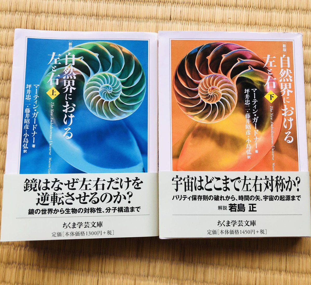 Takashi Miyaji みやっち على تويتر マーティン ガードナー 自然界における左と右 読了 鏡や音楽 生物 分子構造からパリティ 時空構造といった多様な視点で 左右 対称性について語られている 宇宙の起源に美しい対称性を求めようとする人類の思考は不思議