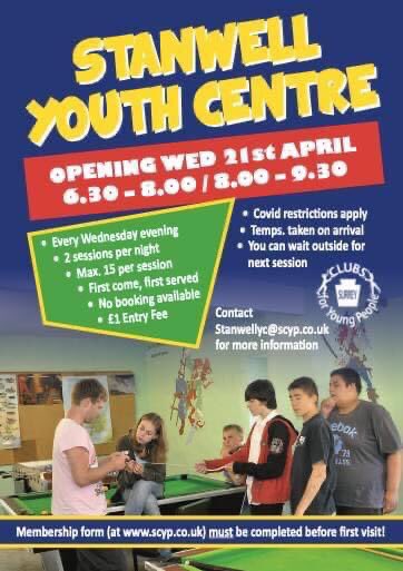 Youth club is re open working together with Surrey Clubs ... please bring a parent or guardian when attending your first session 

All new young additions must be 11 plus please any questions please contact Anna at Stanwell Events on 07429584286 

#AcornProject