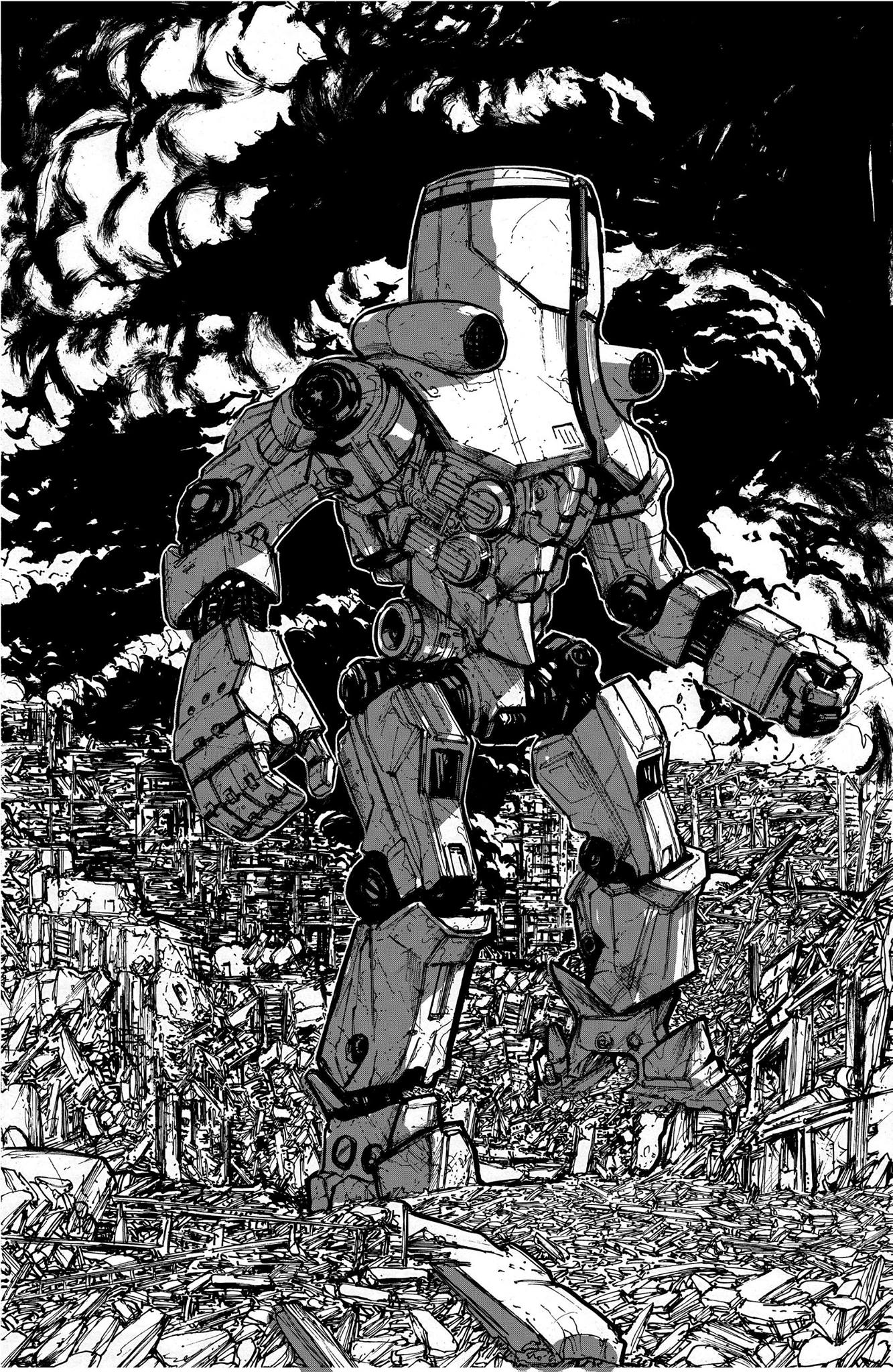 Robert Carey Comics on Twitter: "Old Cherno Alpha fan art, traditional inks  with digital halftone. #fanart #inks #pacificrim #chernoalpha  https://t.co/c0aHWc6GiP" / Twitter
