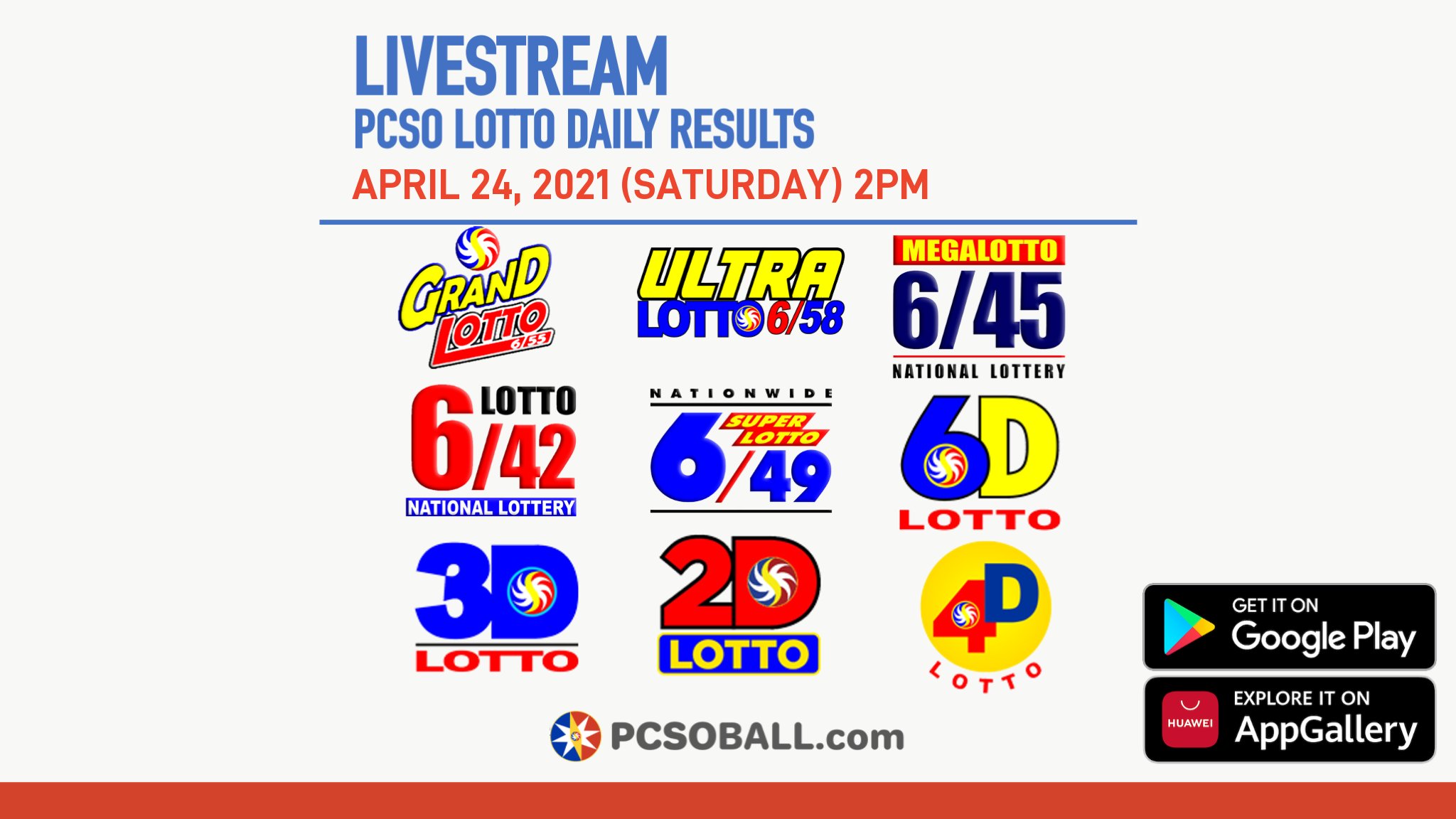 PCSO Ball X Good Day Today is April 24 2021 Saturday 2PM Watch LIVE PCSO Lotto Result Draw via livestream here https t Nm9WXIsXfT https t JFN1TA5ADj X
