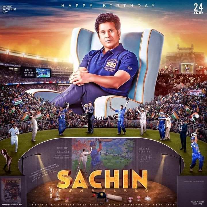  Happy birthday our cricket god sachin tendulkar 