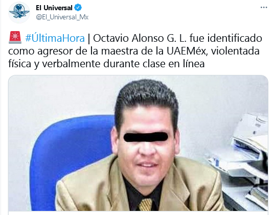 🆘 ¿Cuántos casos de #violencia contra las #mujeres universitarias, estudiantes y trabajadoras, se generan ahí mismo, en las escuelas y centros de trabajo? Nadie sabe

🟣 #NiUnaMás. Comparte tu testimonio, es #CONFIDENCIAL 🟠 enf2020.org/index.php/cine… 

👁️x.com/El_Universal_M…