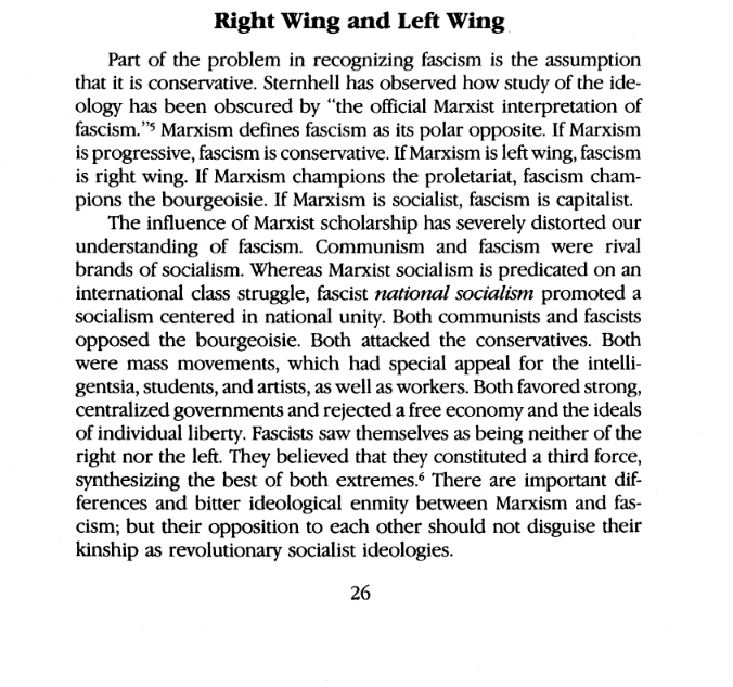 fascism: right wing or left wing?