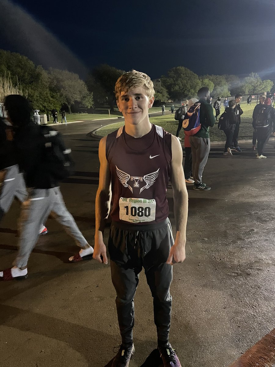 TrackTarkington's tweet photo. Congratulations to Riley Johnson on competing at the regional track meet. He ran a PR of 52.4 in the 400M dash! Very proud of your efforts this year. #Runthenight https://t.co/7sx2QF0HAY