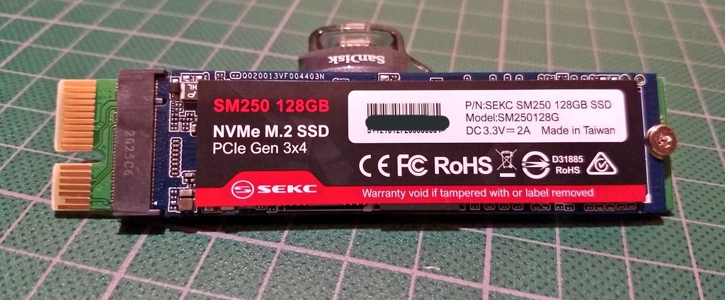baijorge's tweet photo. Hi @geerlingguy 

I'm using this #NVMe ssd on @Raspberry_Pi's #IOBoard, and it works great:

406.4 MB/s (Pi OS disk utility)
27°C

Maybe you can add this info/compatibility to your site 😎
 https://t.co/Djow3vBuDt

https://t.co/wsNiGGqdhm

@Mirek34416541

#RaspberryPi #CM4 🤓 https://t.co/IQH8QA0tzA