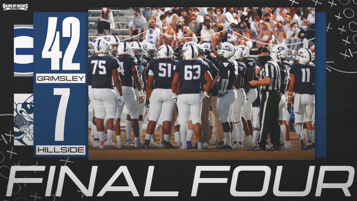 FINAL: <a href="/grimsleyfb/">Grimsley Football</a> is headed back to the <a href="/NCHSAA/">NCHSAA</a> 4A Regional Championship after a 42-7 win over Hillside🏈 #NCHSAAFB