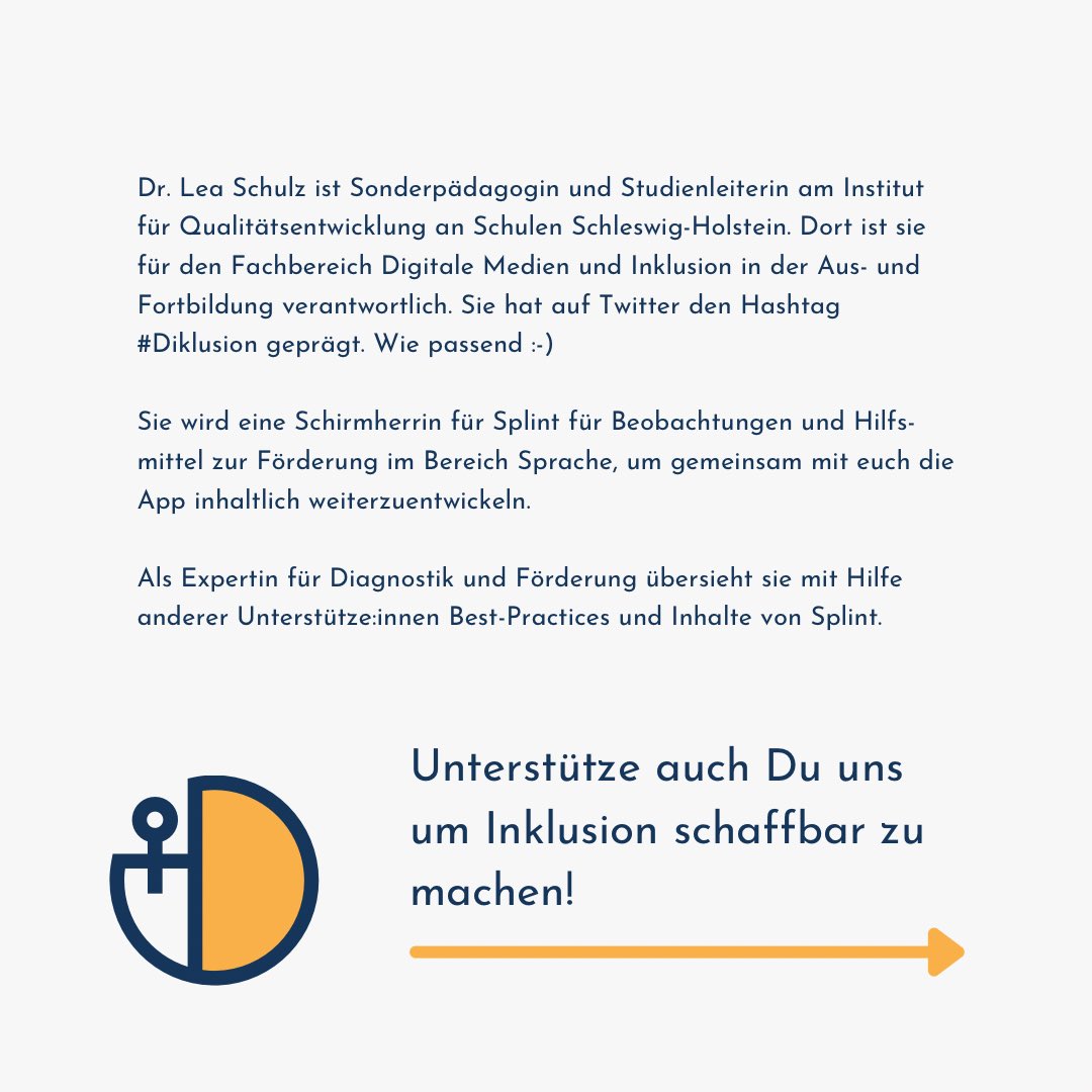 inklusiondigit1's tweet photo. Liebe #splintcommunity #proudtopresent @Leschi3000 (#diklusion ) ist Schirmherrin für den Bereich #sprache https://t.co/B2pjBNFKxc