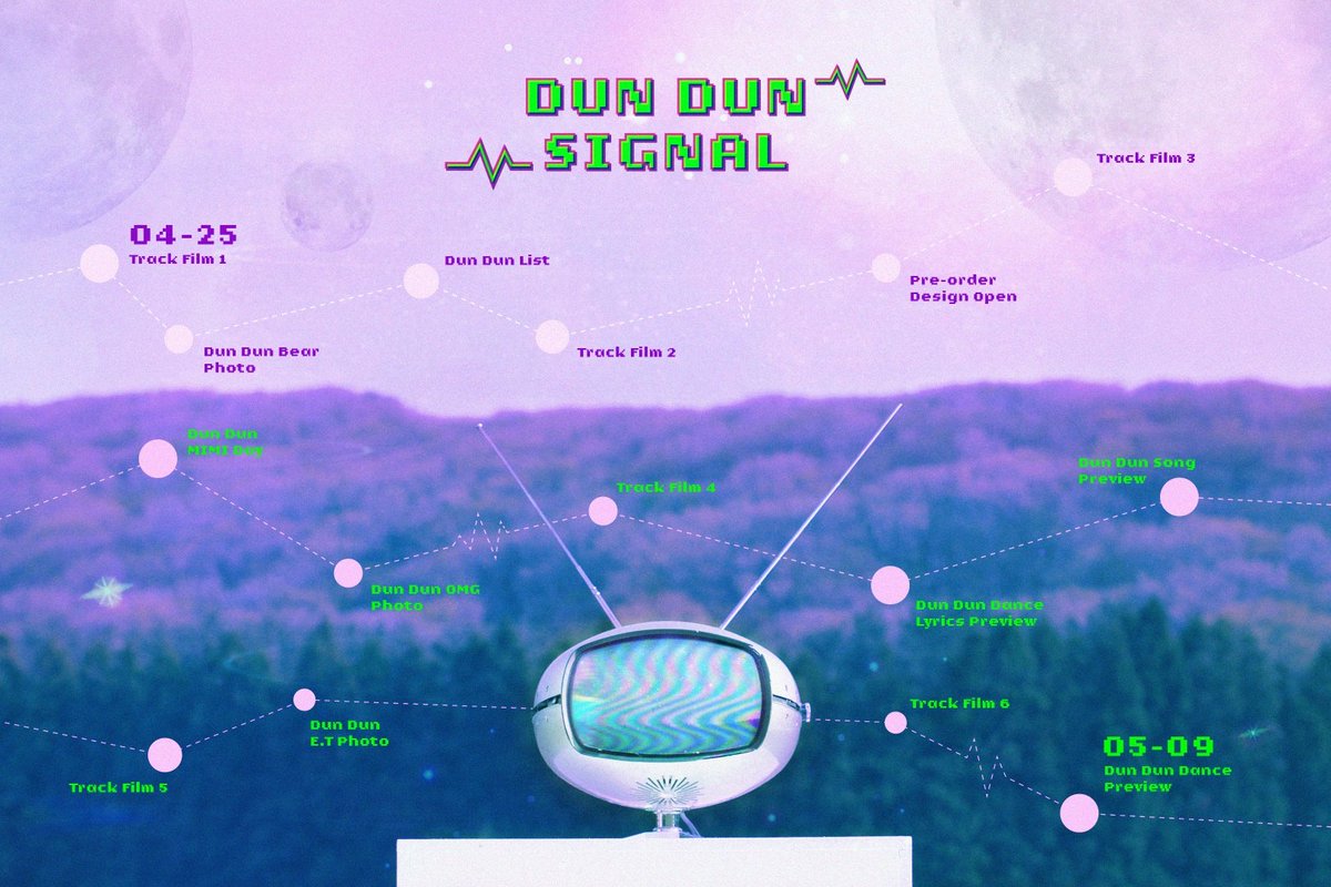 ⠀⠀⠀ #오마이걸타임 — Bzztt bzztt—! Did you hear something? It's the sound of Dun Dun Signal! What we usually so-called timetable finally released. Don't forget to mark your calendar!⠀⠀⠀⠀⠀⠀⠀