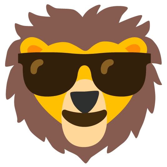 I'm now realising you can actually just combine basically any face emoji with the lion lol