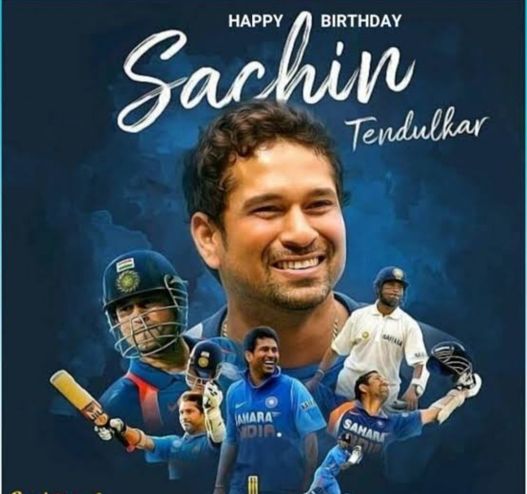 Happy birthday    Sachin Tendulkar Ji 