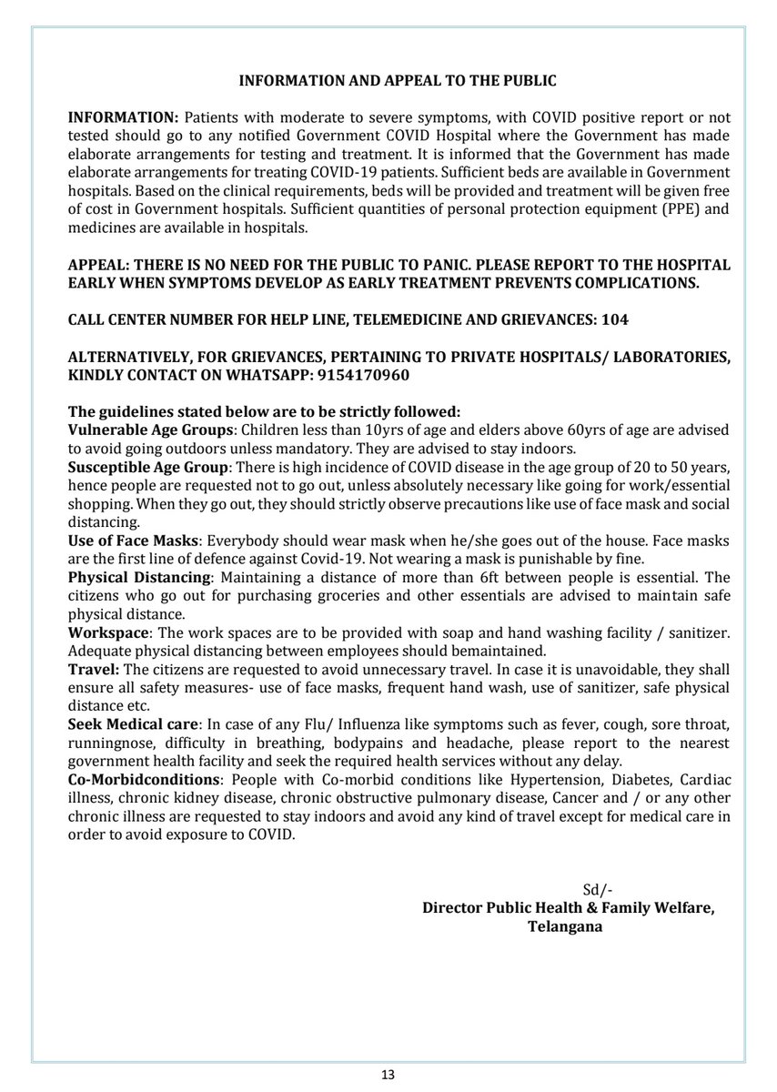 Media bulletin on status of Positive cases #COVID19 in Telangana. (Dated : 24/04/2021).

#StayHome #StaySafe #StayHealthy
#TelanganaFightsCorona