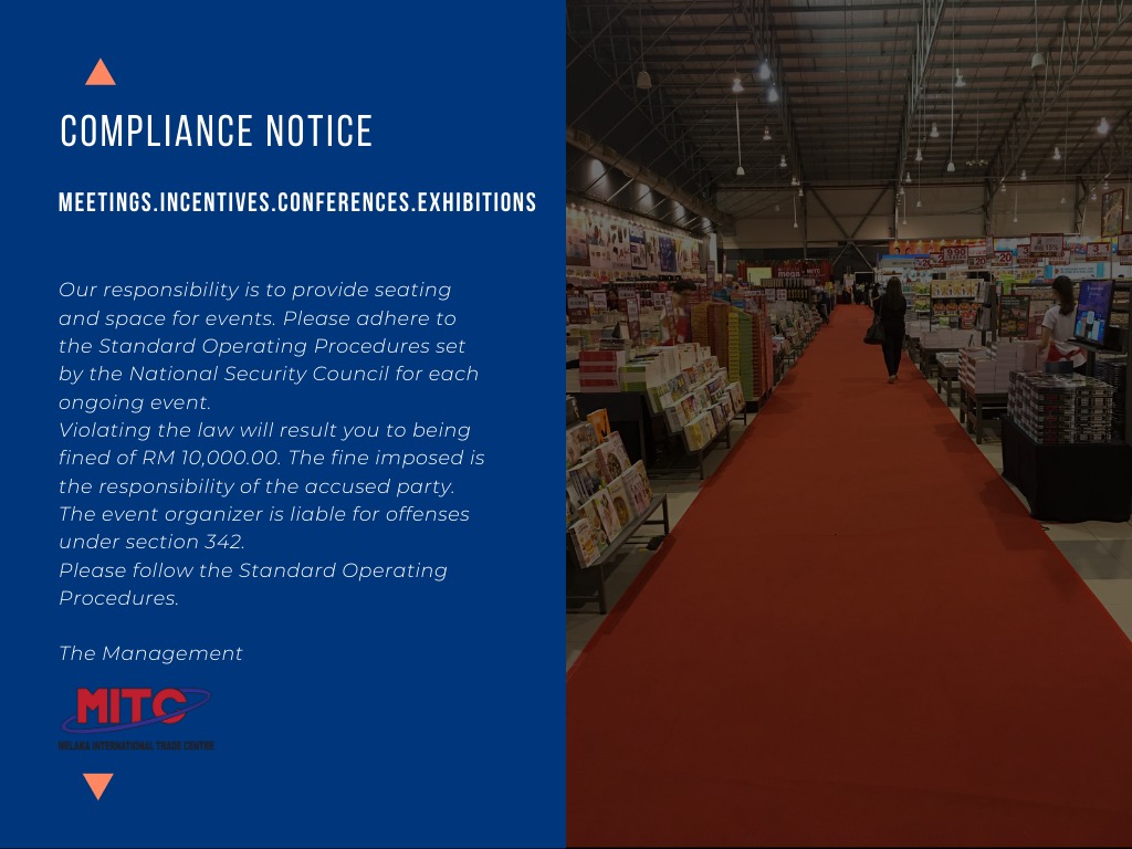 sb_mitc's tweet photo. Calling all business events industry player,

The countdown is on.. Save your spot today!

This year, we’re bringing you an amazing lineup to help you start planning your upcoming events at Melaka International Trade Centre. https://t.co/iZouqYGdVG