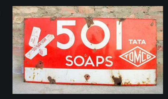 It was A Tomco (Tata Oil Mills) brand those days. It was named 501 because Tomco chief Jal Naoroji, a nationalist, felt it could do one better than a soap called ‘500’ which existed abroad. The soap was also priced right for the masses at Rs.10/100cakes. 2/4