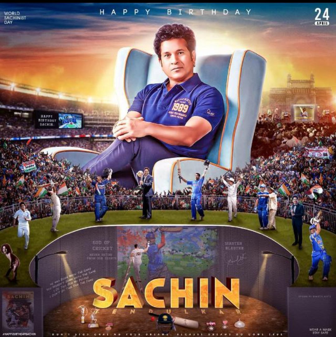 Happy birthday sachin tendulkar sir  